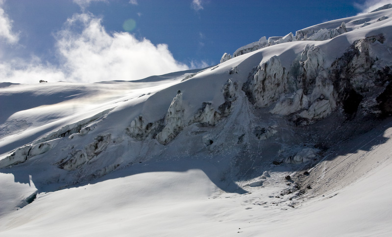 Looking Across The Nisqually Glacier